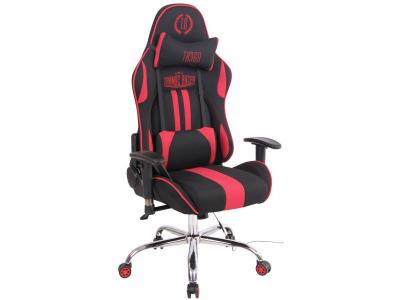  CLP Chaise de bureau Limit XM en Tissu , Noir / Rouge