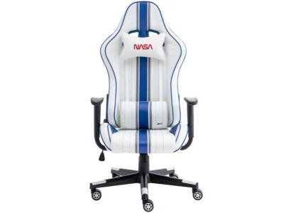 NASA  Atlantis Gaming Chair Blanc,Bleu