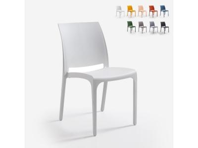 BICA Chaise empilable pour bar restaurant jardin ext&eacute;rieur int&eacute;rieur volga 
