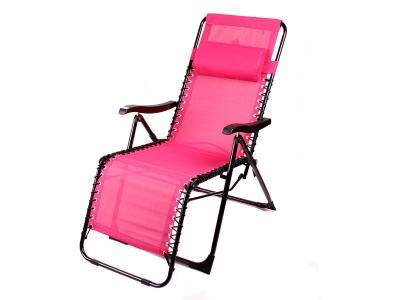 SUNNY DAYS Sunnydays - Chaise longue avec repose-t&ecirc;te Playa - Framboise