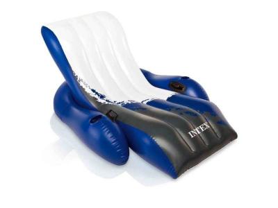 Chaise longue gonflable de piscine Intex Violet et Blanc