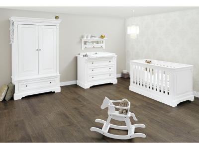 PINOLINO  Lit enfant, commode &agrave; langer, armoire 2 portes Emilia, large