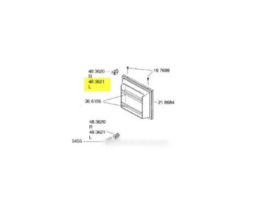 GAGGENAU Chaniere de porte gauche pour refrigerateur  - 5837152