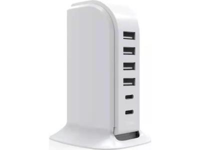 BIGBEN CONNECTED Chargeur Maison Multi Ports 4 USB-A + 2 USB-C 40W Blanc Bigben
