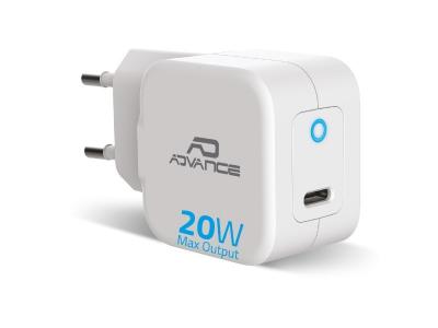 ADVANCE  Chargeur Secteur USB-C 20W (Blanc)
