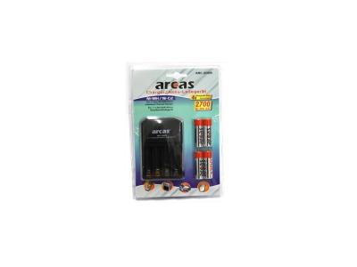 GENERIQUE Chargeur universel Arcas ARC-2009 avec 4 accus AA 2700 