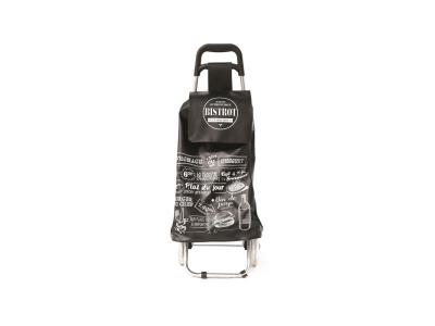 GENERIQUE Ac-deco - Chariot de courses Bistrot - Noir - Poussette de march&eacute; - Livraison gratuite