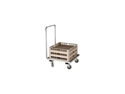 BARTSCHER Chariot transport casiers - - acier chrom&eacute; 515x640x925mm