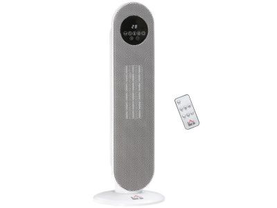HOMCOM  - Chauffage colonne - PP - 21x21x63.5cm - Blanc