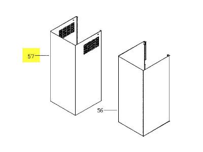 SCHOLTES Cheminee Superieure Pour Hotte  - C00138716