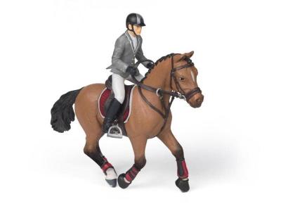 PAPO Figurine  Cheval de concours et son cavalier 