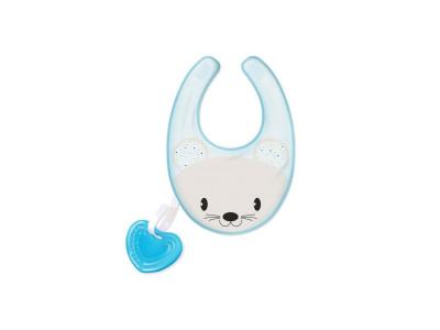 CHICCO -bavoir de dentition fresh bleu 4m+ CHI2582200000