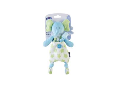 CHICCO -doudou attache sucette pocket friend &eacute;l&eacute;phant CHI8013200000