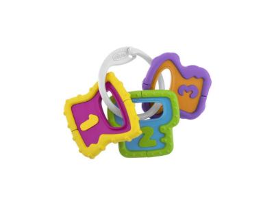 CHICCO  hochet Porte-cl&eacute;s 12 cm junior 3 pi&egrave;ces