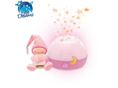 CHICCO  Bonne nuit Etoiles filles Projecteur rose 28x21x18,5 cm 
