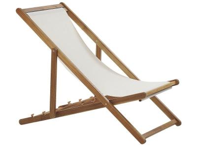 BELIANI Chilienne en bois clair et tissu beige anzio 190680