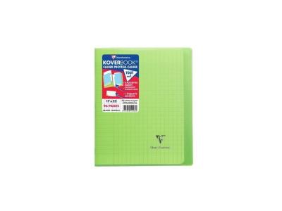 Cahier de 96 pages A5 Sey&egrave;s Clairefontaine Koverbook 17 x 22 cm Vert