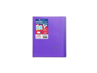 CLAIREFONTAINE  Cahier Kover Book Piqure Avec Rabats 170 X 220 - 96 Pages - 90 G - Violet