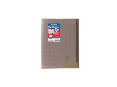 CLAIREFONTAINE Cahier de 96 pages A4 Sey&egrave;s  Koverbook 21 x 29,7 cm Gris