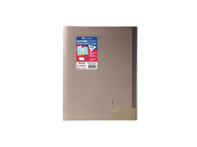 CLAIREFONTAINE  Kover Book Cahier Piq&ucirc;re Avec Rabats 240x320 96 Pages 90g - Couverture Noir