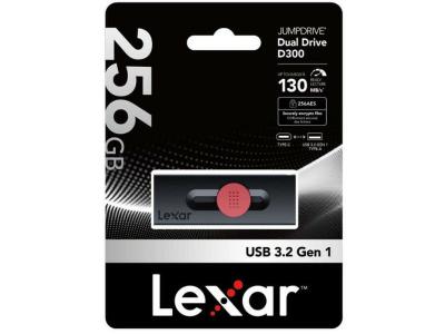 LEXAR Cl&eacute; usb  dual noir 256 gb 