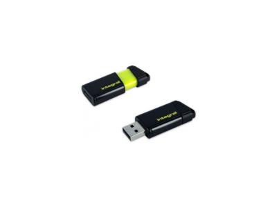 INTEGRAL  - Cl&eacute; USB 2.0 pulse puissance 64GB - Jaune 