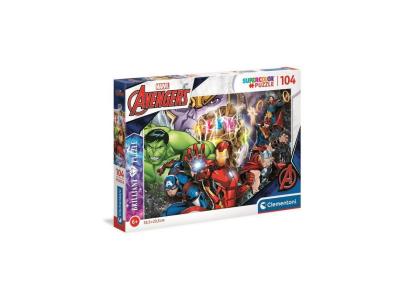CLEMENTONI  Brilliant Puzzle Marvel Superheroes, 104st. 