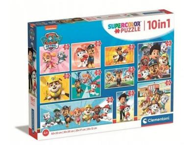 CLEMENTONI  Canine Patrol 10 In 1 Progressive Puzzle Dor&eacute;