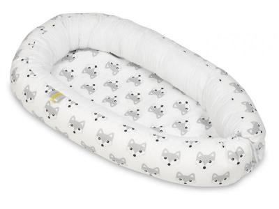 Velinda Cocon pour b&eacute;b&eacute;, Gigoteuse, 100% Cotton (Dessin: Renards &ndash; Blanc)