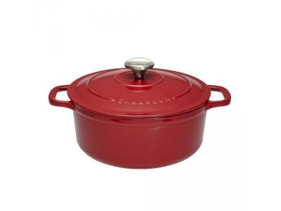 CHASSEUR Cocotte Ronde Avec Couvercle Le  - Rouge - &Oslash; 18 Cm