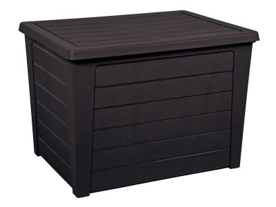 EDA Coffre de rangement Baya - 160 L - Gris fonc&eacute;