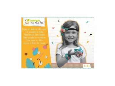 CLAIREFONTAINE Accessoires pour enfant - Coffret loisir cr&eacute;atif - Bijoux en feutrine