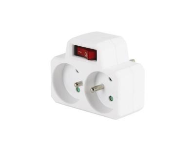 EXPERT LINE  485341 Douille double 2 x 16 A avec interrupteur