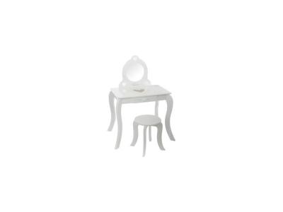 ATMOSPHERA Coiffeuse & tabouret enfant 91cm blanc