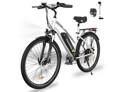COLORWAY  v&eacute;lo &eacute;lectrique 28 vae - e-bike vtt batterie amovible 36v 15ah - moteur 250w - shimano 7 vitesses - argent 