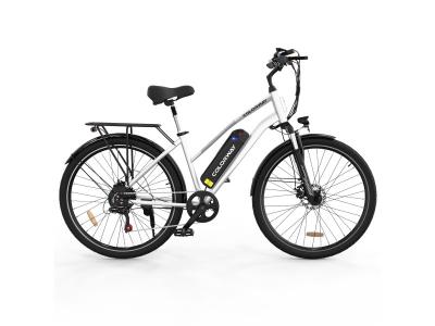 COLORWAY V&eacute;lo Electrique 28 VAE - E-BIKE VTT Batterie amovible 36V 15Ah - Moteur 250W - Shimano 7 Vitesses - Argent