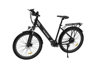 COLORWAY v&eacute;lo &eacute;lectrique VAE Noir, VTT &eacute;lectrique, 27.5 Ville E-Bike, Batterie au Lithium Amovible 36V15AH, Shimano 7 Vitesses Noir 