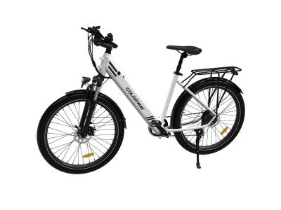 COLORWAY v&eacute;lo &eacute;lectrique VAE Noir, VTT &eacute;lectrique, 27.5 Ville E-Bike, Batterie au Lithium Amovible 36V15AH, Shimano 7 Vitesses Blanc 