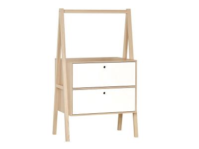 Commode 2 tiroirs Spot - Blanc