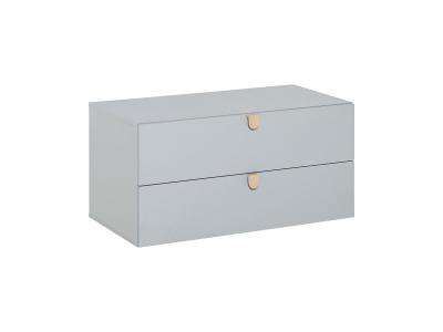 Commode 2 tiroirs Stige - Gris