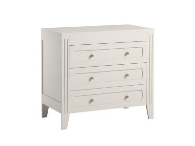 Commode 3 tiroirs milenne - blanc