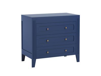Commode 3 tiroirs milenne - bleu
