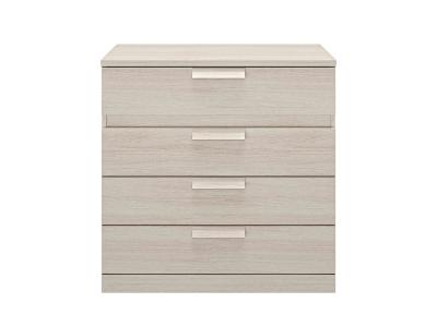 Commode 4 tiroirs imitation bois clair - CO5030 