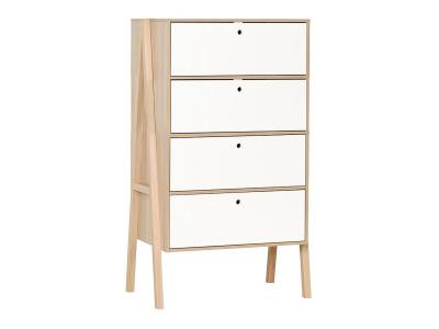 Commode 4 tiroirs Spot - Blanc