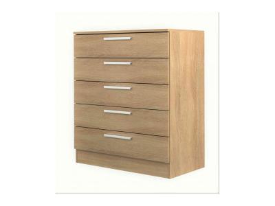 Terre de Nuit Commode 5 tiroirs en bois naturel - CO9022