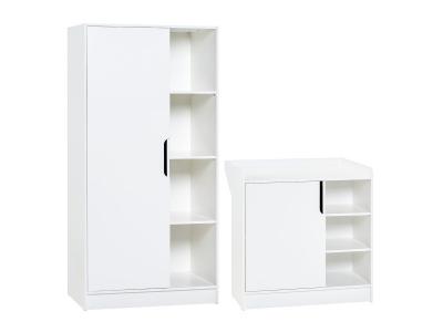 VOX Commode &agrave; langer et armoire 1 porte maxim - blanc