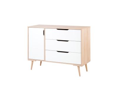 PETITS MEUBLES Klups Commode &agrave; langer LittleSky by Klups Sofie - H&ecirc;tre et Blanc