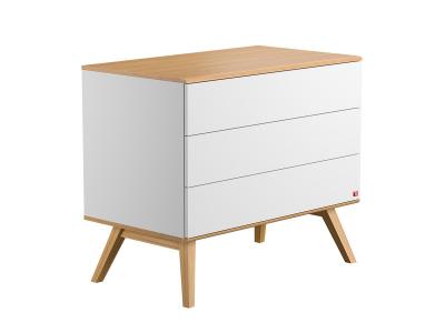 Commode &agrave; langer Nature - Blanc