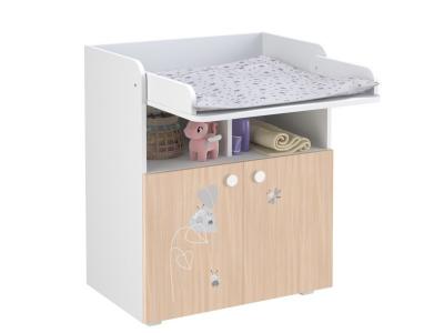 GENERIQUE Commode &agrave; langer polska amis zen blanc-naturel 0001535.62