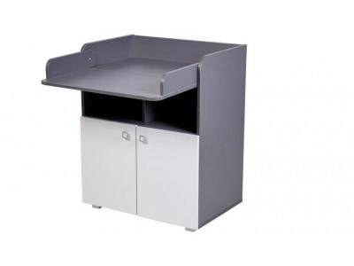 GENERIQUE Commode &agrave; langer polska simple blanc-gris 0001316.51